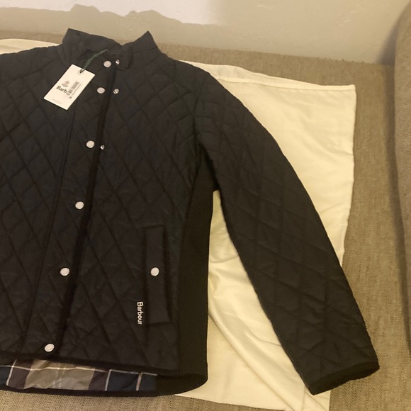 Barbour Black Yarrow Quilt Jacket size 12 NWT - Picture 3 of 10